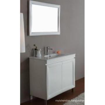 Bathroom Cabinet New Fashion Embossment Cabinet Design Bathroom Vanity Bathroom Furniture Bathroom Mirrored Cabinet (V-14105)